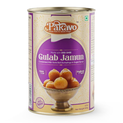 Gulab Jamun Made with Desi Ghee | Open & Eat – 500g