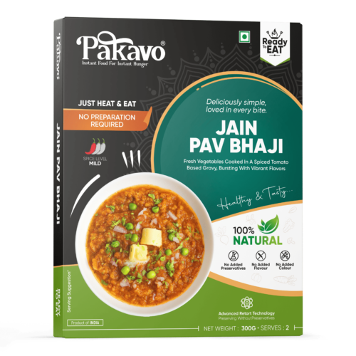 Jain Pav Bhaji | Ready-to-Eat with No Added Preservatives & Colors – 300g