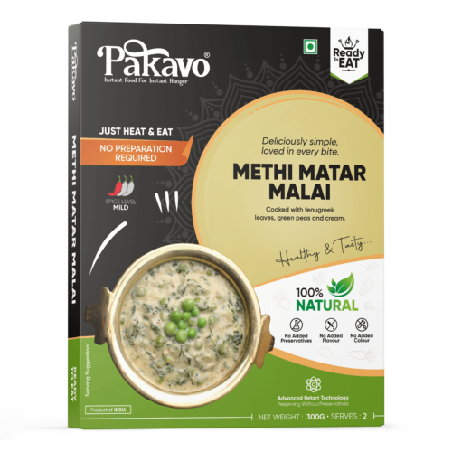 Methi Matar Malai | Ready-to-Eat with No Added Preservatives & Colors – 300g
